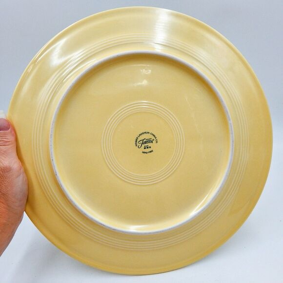 Fiesta Sunflower Vegetable Plate Chip Dip Set Homer Laughlin Fiestaware Platter - Picture 4 of 4